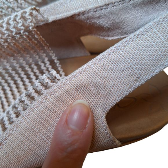 Skechers Multi Strap Wedge Sandals Rumbler Wave New Lassie Biege  Never Used - Picture 8 of 8